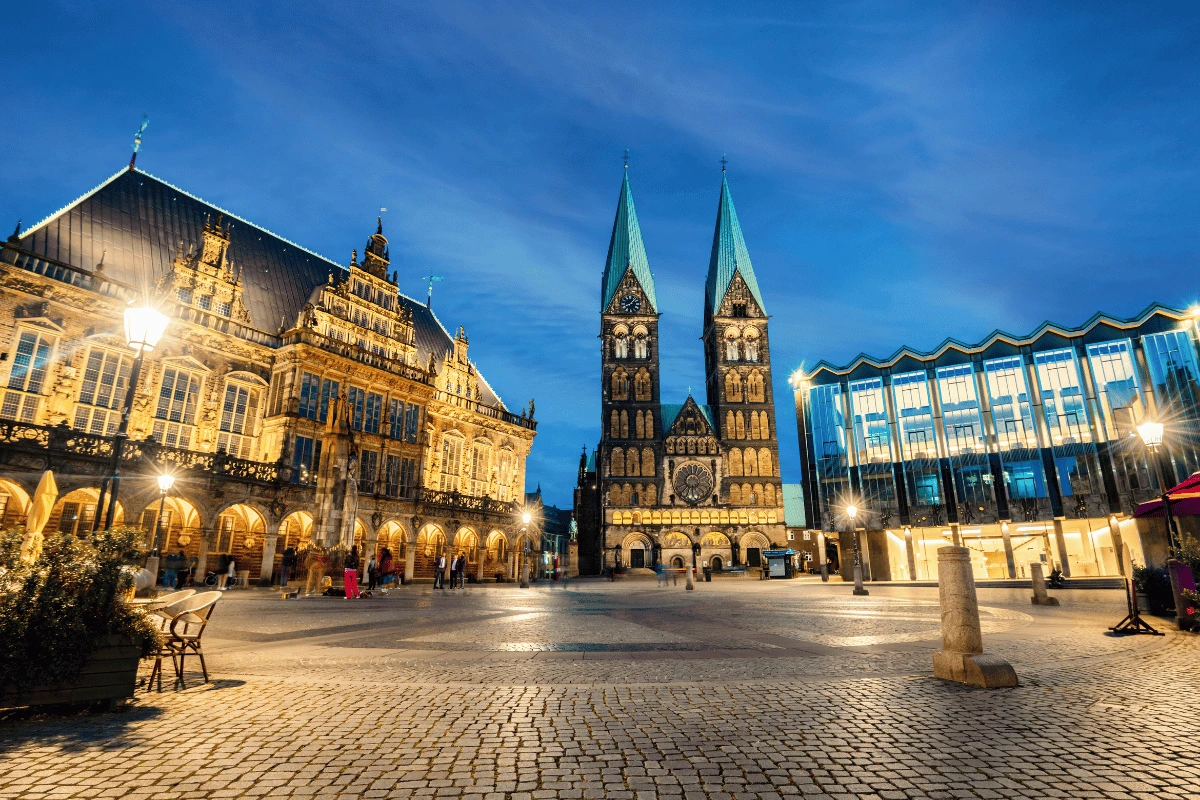 Bremer Marktplatz mit Rathaus und St.-Petri-Dom